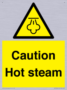 Caution Hot steam